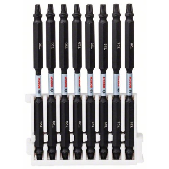 Doppelklingen Schrauberbit-Set Impact Control, 8-teilig, 4 x T20, 4 x T25,110 mm-Beschreibung lesen