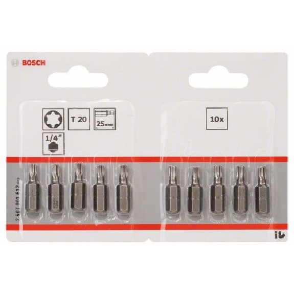Schrauberbit Extra-Hart, T20, 25 mm, 10er-Pack Schrauberbit Extra-Hart, T20, 25 mm, 10er-Pack-Beschreibung lesen
