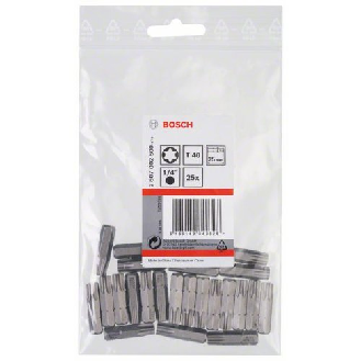 Schrauberbit Extra-Hart, T40, 25 mm, 25er-Pack-Beschreibung lesen