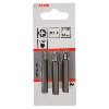 Schrauberbit Extra-Hart, PZ 1, 51 mm, 3er-Pack