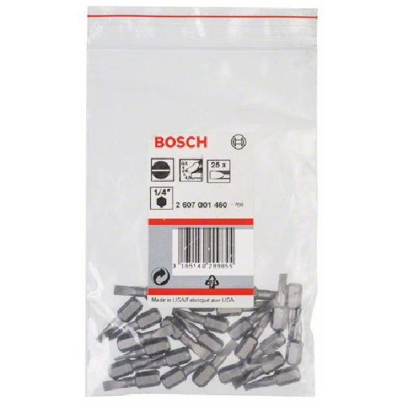 Schrauberbit Extra-Hart, S 0,6 x 4,5, 25 mm, 25er-Pack-Beschreibung lesen