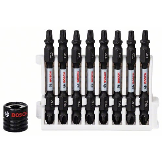 Doppelklingenbit-Set Impact Control, 9-teilig, PH2-T20, 65 mm, Magnethülse-Beschreibung lesen