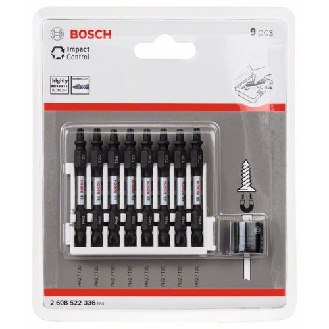 Doppelklingenbit-Set Impact Control, 9-teilig, PH2-T20, 65 mm, Magnethülse-Beschreibung lesen