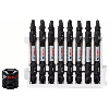Doppelklingenbit-Set Impact Control, 9-teilig, PH2-T20, 65 mm, Magnethülse