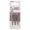 Doppelklingenbit-Set, 3-teilig, PH1, PZ1, S 0,6x4,5, PH2, PZ2, S1,0x5,5, 60 mm Doppelklingenbit-Set, 3-teilig, PH1, PZ1, S 0,6x4,5, PH2, PZ2, S1,0x5,5, 60 mm