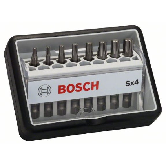 Schrauberbit-Set Robust Line Sx Extra-Hart, 8-teilig, 49 mm, Torx Schrauberbit-Set Robust Line Sx Extra-Hart, 8-teilig, 49 mm, Torx-Beschreibung lesen