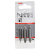 Doppelklingenbit-Set, 3-teilig, S0,6x4,0, S0,6x4,0, PH2, PH2, PZ2, PZ2, 45 mm Doppelklingenbit-Set, 3-teilig, S0,6x4,0, S0,6x4,0, PH2, PH2, PZ2, PZ2, 45 mm