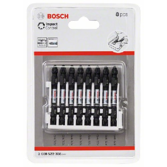 Doppelklingen Schrauberbit-Set Impact Control, 8-teilig, PZ2-PZ2, 65 mm-Beschreibung lesen