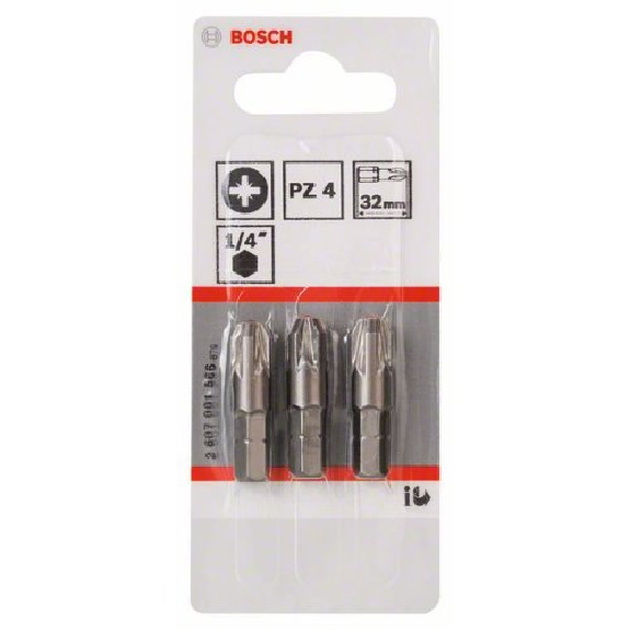 Schrauberbit Extra-Hart, PZ 4, 32 mm, 3er-Pack Schrauberbit Extra-Hart, PZ 4, 32 mm, 3er-Pack-Beschreibung lesen
