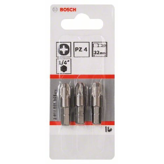 Schrauberbit Extra-Hart, PZ 4, 32 mm, 3er-Pack-Beschreibung lesen