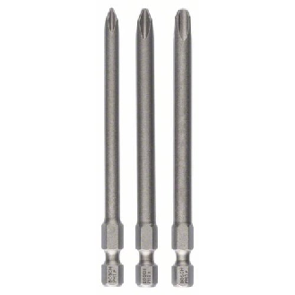 Schrauberbit-Set Extra-Hart, 3-teilig, PH1, PH2, PH3, 89 mm-Beschreibung lesen