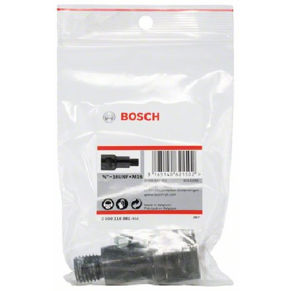 Adapter zu Diamantdosensenker, Adapter Maschinenseite: 5/8"-16UNF mit M 16 Adapter zu Diamantdosensenker, Adapter Maschinenseite: 5/8"-16UNF mit M 16-Beschreibung lesen