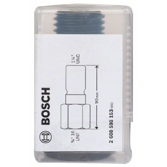 Adapter für Diamantbohrkronen, Maschinenseite 5/8" 16 UNF, Kronenseite1 1/4" UNC Adapter für Diamantbohrkronen, Maschinenseite 5/8" 16 UNF, Kronenseite1 1/4" UNC-Beschreibung lesen