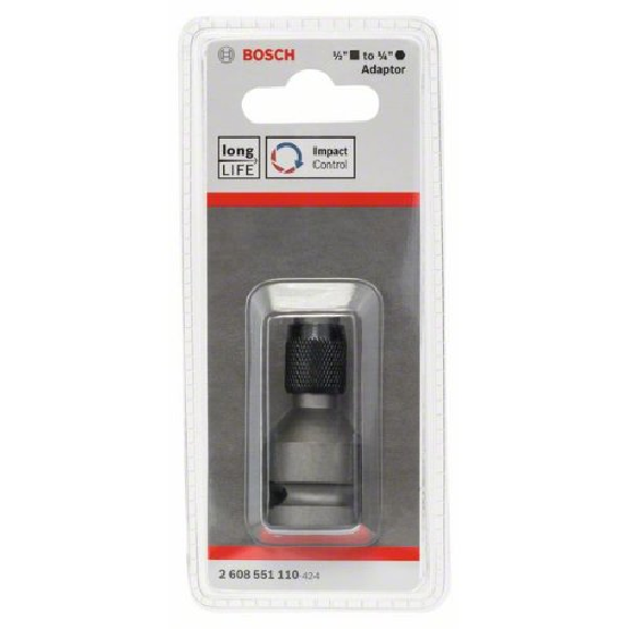 Adapter zu Steckschlüsseleinsätze, 1/4", 50 mm, Innenvierkant-Beschreibung lesen