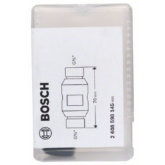 Adapter für Diamantbohrkronen, Maschinenseite G 1/2", Kronenseite G 1/2" Adapter für Diamantbohrkronen, Maschinenseite G 1/2", Kronenseite G 1/2"-Beschreibung lesen