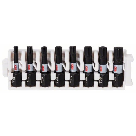 Schrauberbit-Set Impact Control, 8-teilig, T15-T40, 25 mm Schrauberbit-Set Impact Control, 8-teilig, T15-T40, 25 mm-Beschreibung lesen
