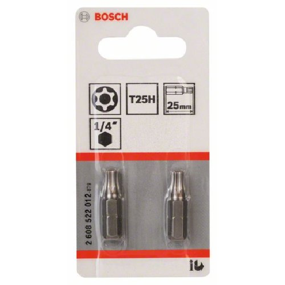 Security-Torx-Schrauberbit Extra-Hart, T25H, 25 mm, 2er-Pack Security-Torx-Schrauberbit Extra-Hart, T25H, 25 mm, 2er-Pack-Beschreibung lesen