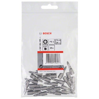 Schrauberbit Extra-Hart, PZ 1, 25 mm, 25er-Pack-Beschreibung lesen