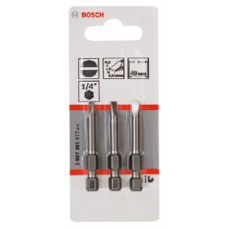 Schrauberbit Extra-Hart, S 0,6 x 4,5, 49 mm, 3er-Pack-Beschreibung lesen