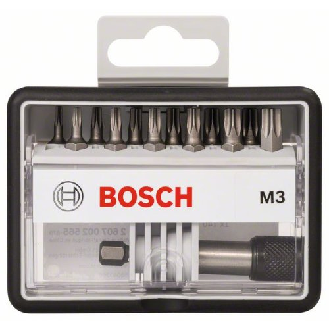 Schrauberbit-Set Robust Line M Extra-Hart, 12 + 1-teilig, 25 mm, Torx-Beschreibung lesen