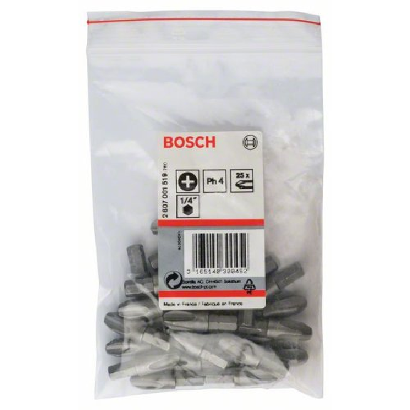 Schrauberbit Extra-Hart, PH 4, 32 mm, 25er-Pack Schrauberbit Extra-Hart, PH 4, 32 mm, 25er-Pack-Beschreibung lesen