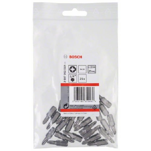 Schrauberbit Extra-Hart, reduziert PH2R, 25 mm, 25er-Pack-Beschreibung lesen