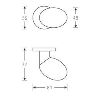 FSB ZT-Türknopf,0 23 0804, einseitig,a.Ros.rd,F69 ma FSB ZT-Türknopf,0 23 0804, einseitig,a.Ros.rd,F69 ma