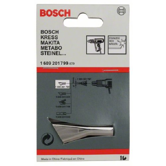 Schlitzdüse für Bosch-Heißluftgebläse mit Elektronik, 10 mm Schlitzdüse für Bosch-Heißluftgebläse mit Elektronik, 10 mm-Beschreibung lesen