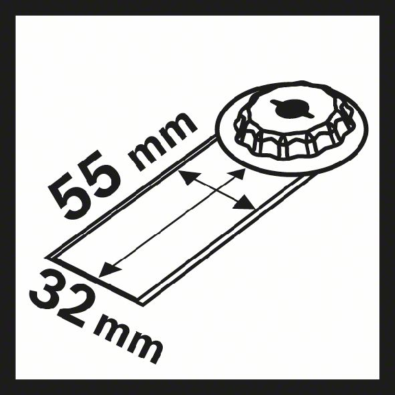 HCS Universalfugenschneider MAII 32 SC, 55 x 32 mm, 1er-Pack-Beschreibung lesen