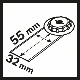 HCS Universalfugenschneider MAII 32 SC, 55 x 32 mm, 1er-Pack-Beschreibung lesen