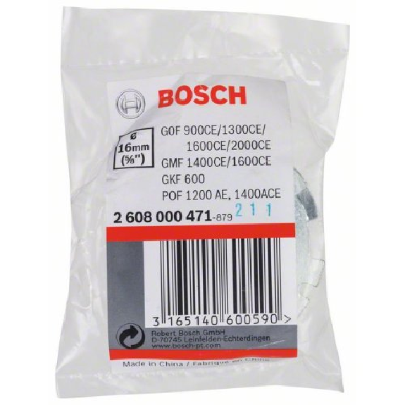 Kopierhülse für Bosch-Oberfräsen, mit Schnellverschluss, 16 mm-Beschreibung lesen