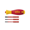 Wiha Schraubendreher mit Bithalter Set SoftFinish slimVario electric 4-tlg.