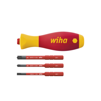 Wiha Schraubendreher mit Bithalter Set SoftFinish slimVario electric 4-tlg.-Beschreibung lesen