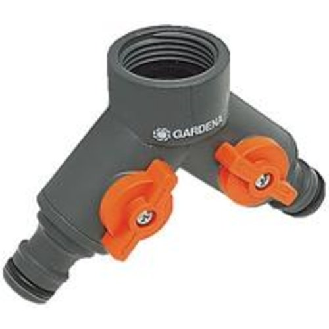 Gardena Zwei-Wege-Ventil für Wasserhahn mit 26,5 mm(G3/4)-Gewinde-Beschreibung lesen