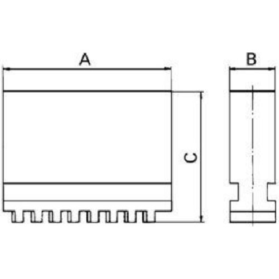 Drei-Backen-Satz DIN 6350 BL 160mm Drei-Backen-Satz DIN 6350 BL 160mm-Beschreibung lesen