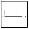 Vis à is charpente tête disque TX  - Longueur L (mm): 120 | Nombre de pièce: 100 | Diamètre D (mm): 6 | Longueur LF (mm): 68 | Type d'emut: T31 | Diamètre DK (mm): 19