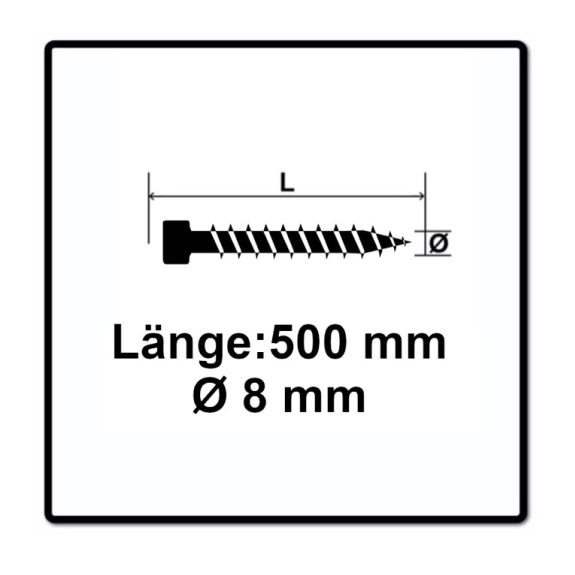 SPAX-S ZYLINDERKOPF 8 x 500 T-STAR PLUS T40 VG CUT-Beschreibung lesen