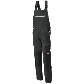 Latzhose,Canvas,320 g/qm,Gr.58,schwarz-Beschreibung lesen