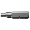 Bit zähhart 1/4" DIN 3126 C6,3 T25x25mm mit Bohrung Bit zähhart 1/4" DIN 3126 C6,3 T25x25mm mit Bohrung