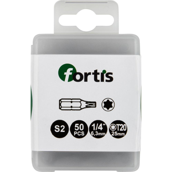 Bit zähhart 1/4" DIN3126 C6,3 T20x25mm 50er Pack-Beschreibung lesen