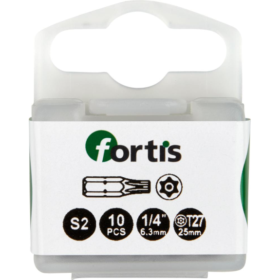 Bit zähhart 1/4" DIN3126 C6,3 T27x25mm mit Bohrung 10er Pack-Beschreibung lesen