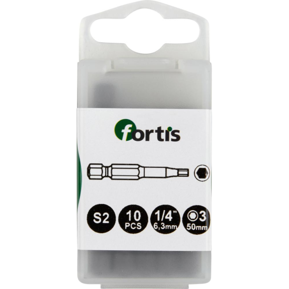 Bit zähhart 1/4" DIN3126 E6,3 Innensechskant 3x50mm 10er Pack-Beschreibung lesen