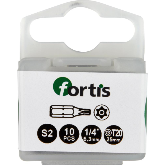 Bit zähhart 1/4" DIN3126 C6,3 T20x25mm mit Bohrung 10er Pack-Beschreibung lesen