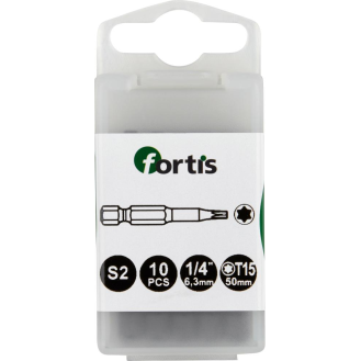 Bit zähhart 1/4" DIN3126 E6,3 T15x50mm 10er Pack-Beschreibung lesen