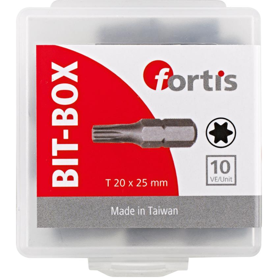 Bit zähhart 1/4" DIN3126 C6,3 T20x25mm 10er Pack Bit zähhart 1/4" DIN3126 C6,3 T20x25mm 10er Pack-Beschreibung lesen