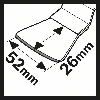 HCS Schaber ATZ 52 SC, starr 52 x 26 mm, 10er-Pack