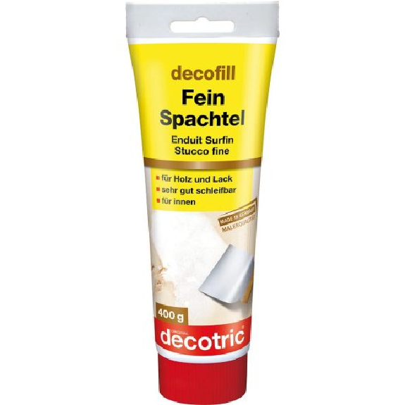 Decofill Fertigspachtel 400 g Tube,innen-Beschreibung lesen