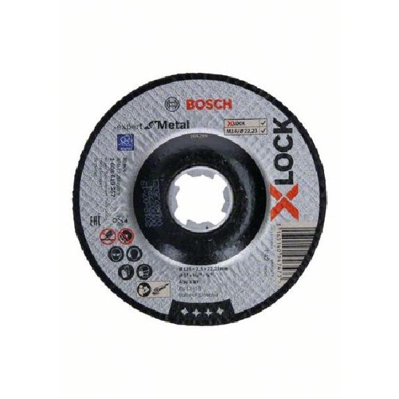 X-LOCK Trennscheibe Expert for Metal, A 30 S BF, D 125 mm, 2,5 mm, gekröpft X-LOCK Trennscheibe Expert for Metal, A 30 S BF, D 125 mm, 2,5 mm, gekröpft-Beschreibung lesen