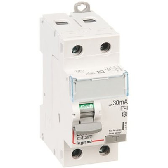 Interrupteur différentiel bipolaire 230V  "411504" de 25A - type AC-Lire la description