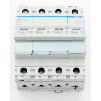 SBN440 - HAGER - Ausschalter 40A 4 Schließer 400V AC 4PLE-Beschreibung lesen